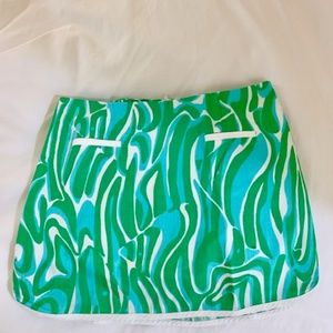 Lilly Pulitzer Green and Blue Skort